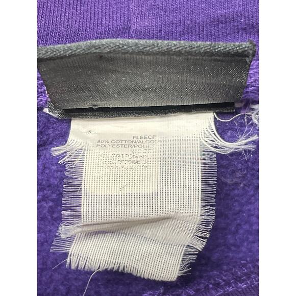 NFL Team Apparel Baltimore Ravens Football Hoodie Purple ESTIMATED SIZE flaw - Picture 4 of 10